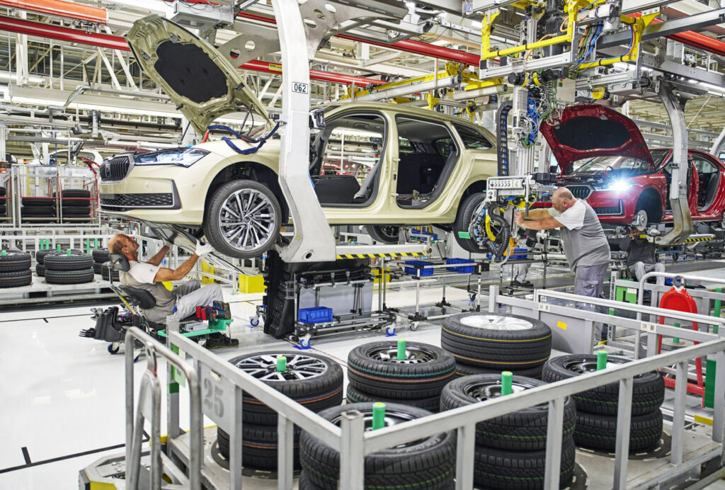 Škoda Superb Combi výroba